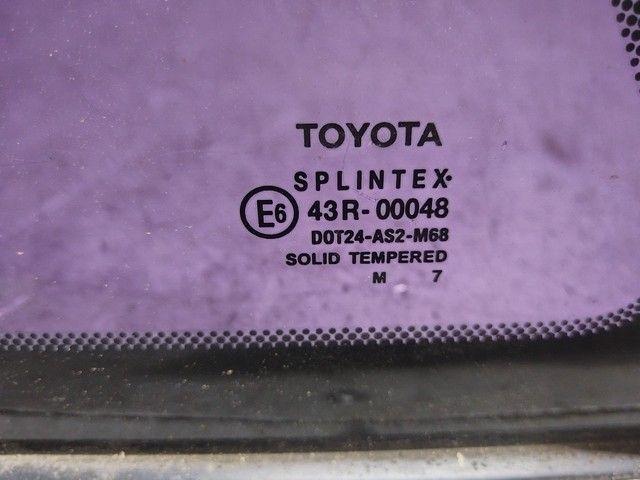 Стекло кузовное боковое левое QCO88V Toyota Avensis купить с доставкой
