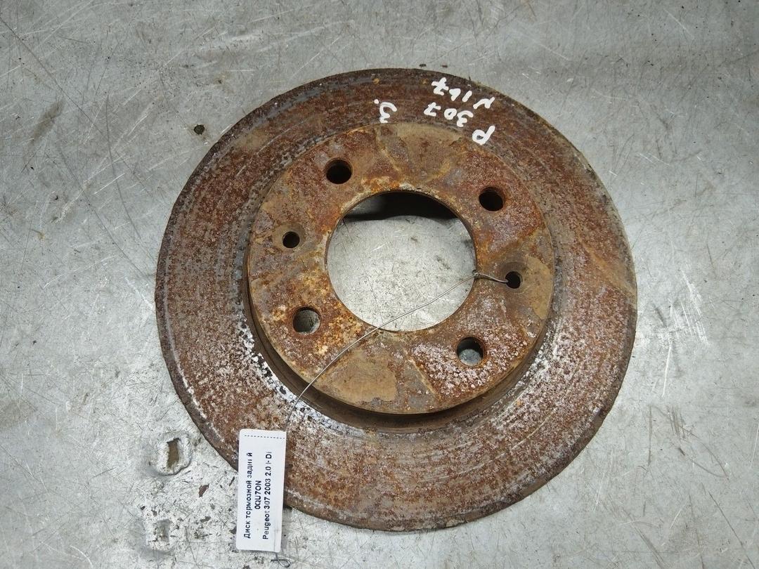 Диск тормозной задний 0QU7ON Peugeot 307