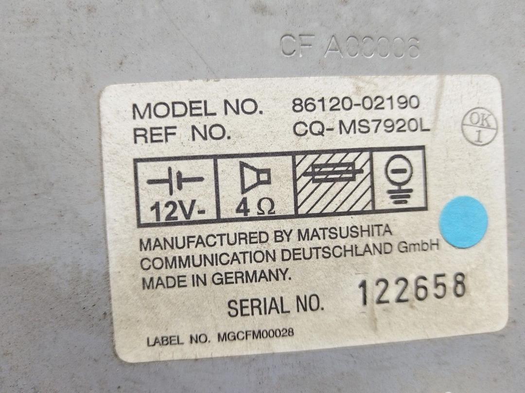 Магнитола 4BSRS7 Toyota Corolla купить на авторазборке