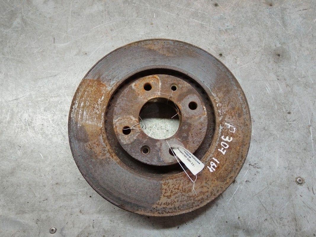 Диск тормозной передний 1WEK3P Peugeot 307 - Фото 2