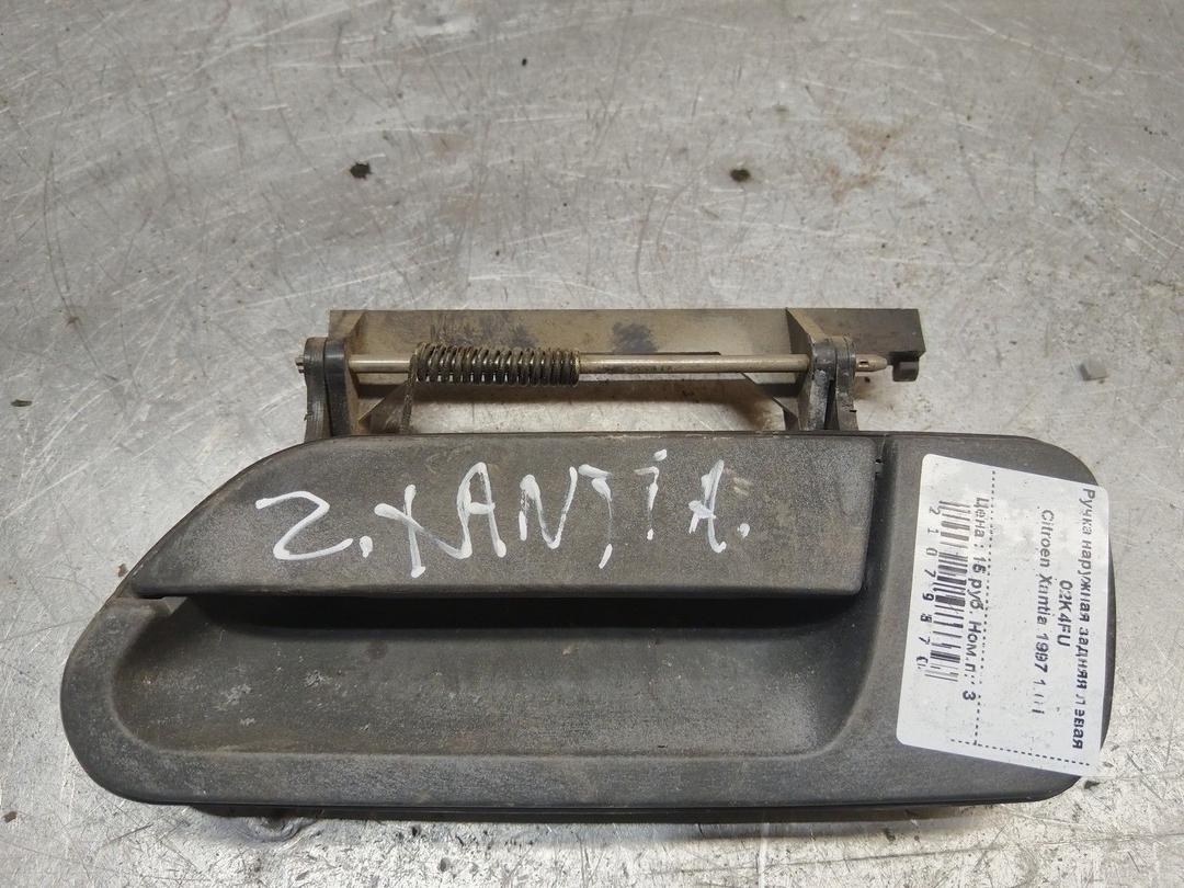 Ручка наружная задняя левая 02K4FU Citroen Xantia