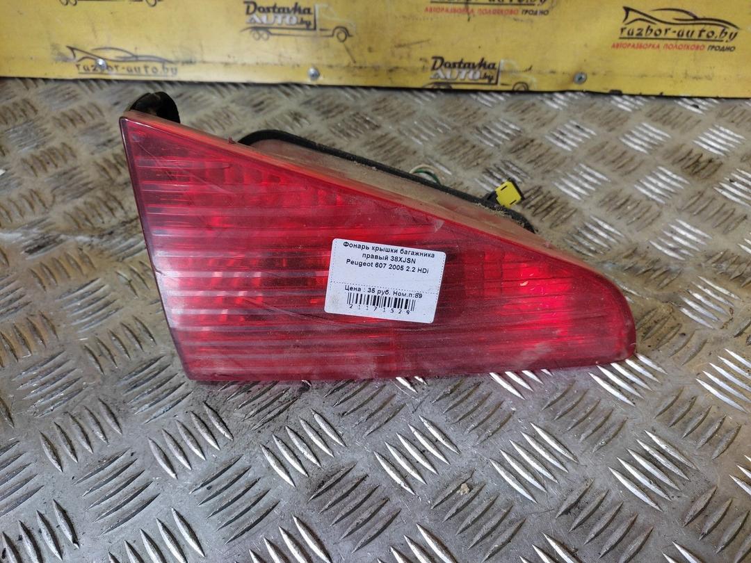 Фонарь крышки багажника правый 38XJSN Peugeot 607 - Фото 1