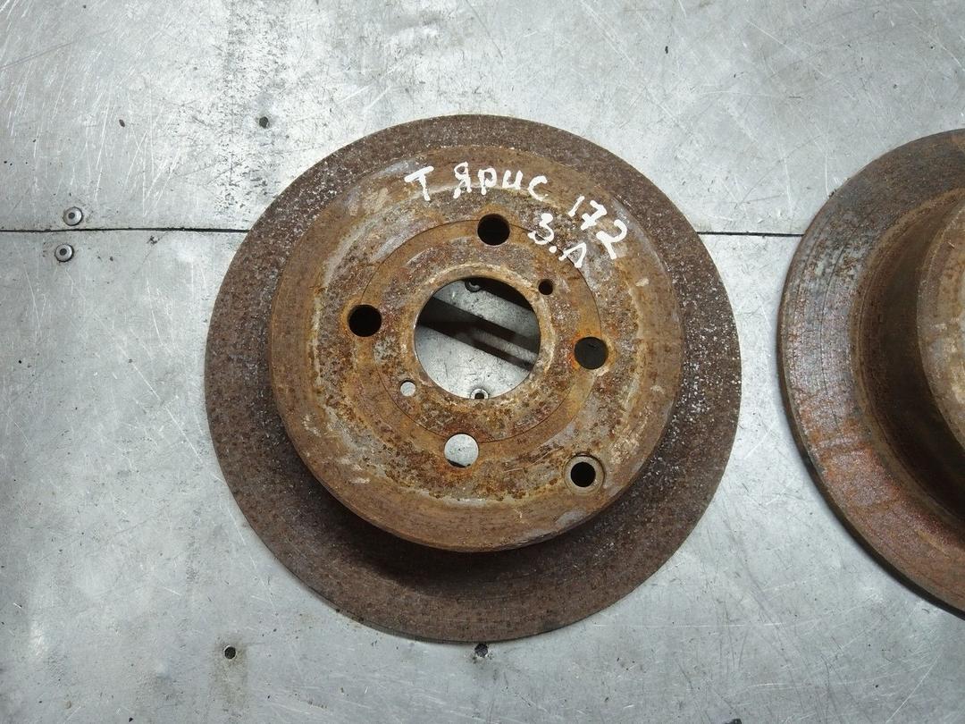 Диск тормозной задний YPCE0V Toyota Yaris - Фото 2