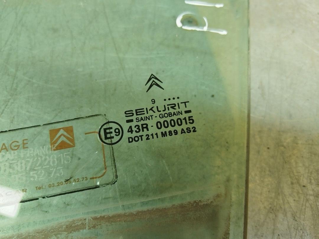 Стекло двери передней левой TPOA4H Citroen Xsara Picasso - Фото 2