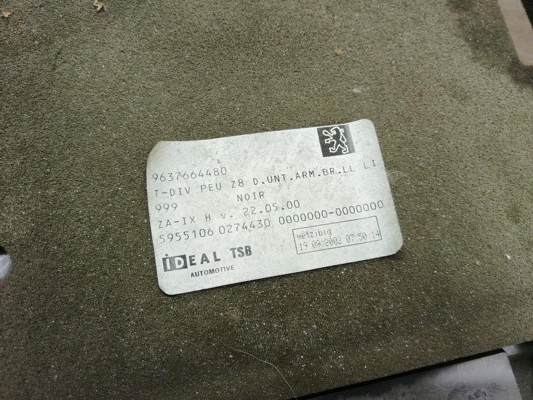 Накладка декоративная на торпедо N9F7JF Peugeot 607 купить на авторазборке