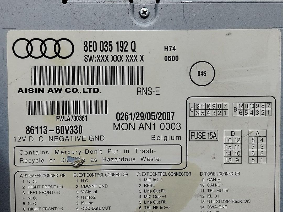 Магнитола IU2A8Q Audi A4 - Фото 6