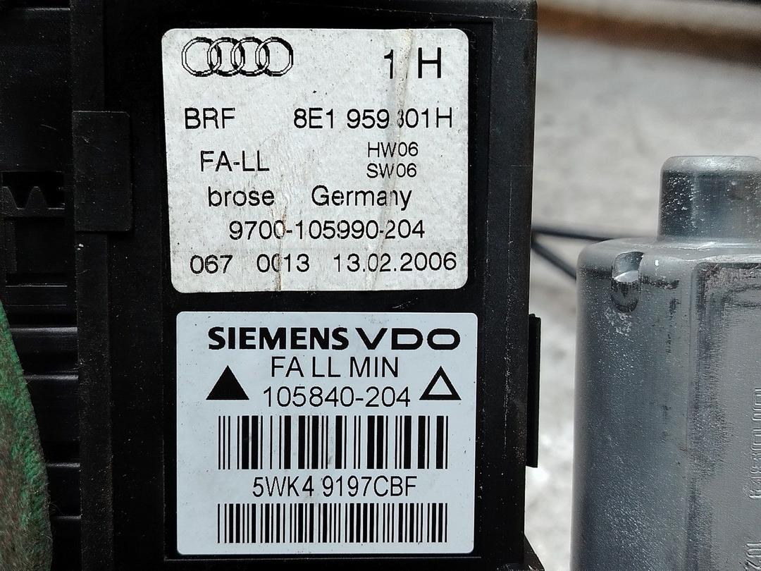 Стеклоподъемник электрический передний левый IA0U4Q Audi A4 - Фото 5