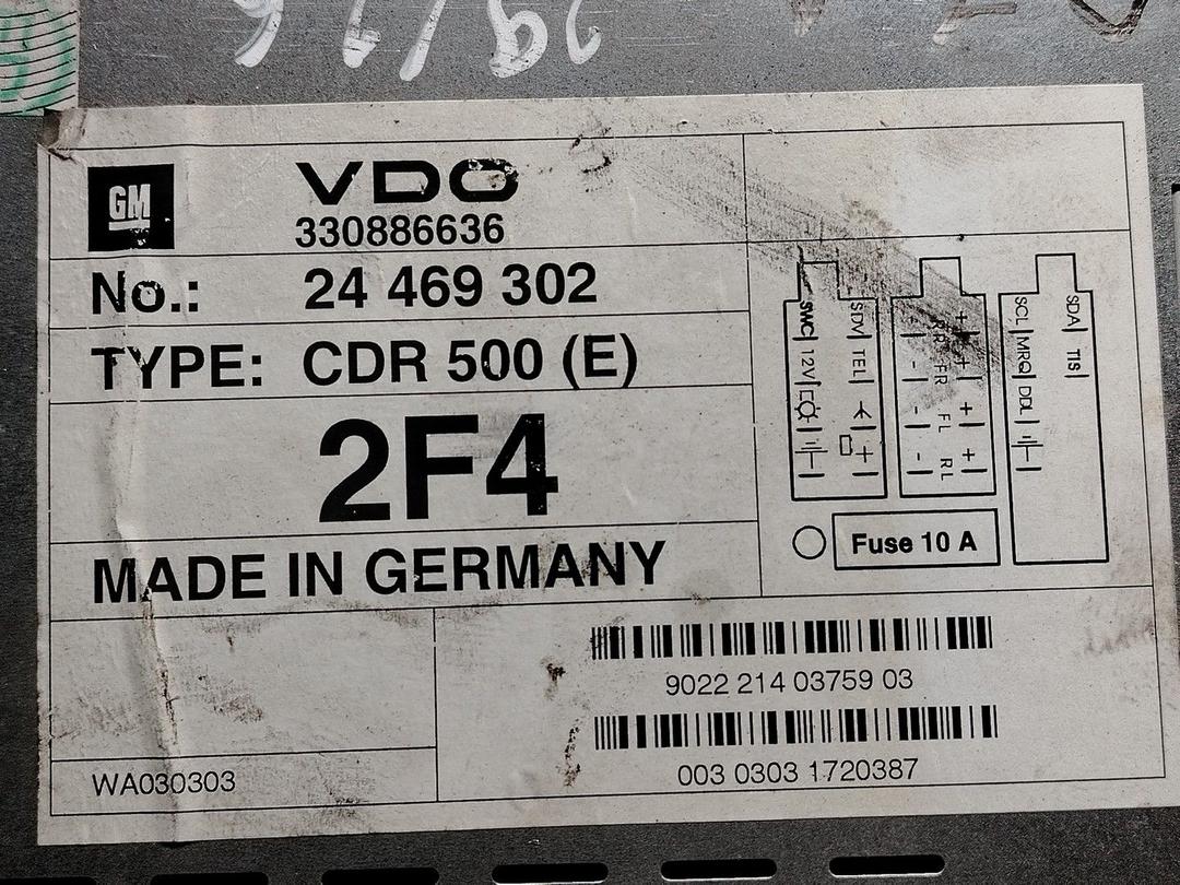 Магнитола VHGDN5 Opel Zafira - Фото 6