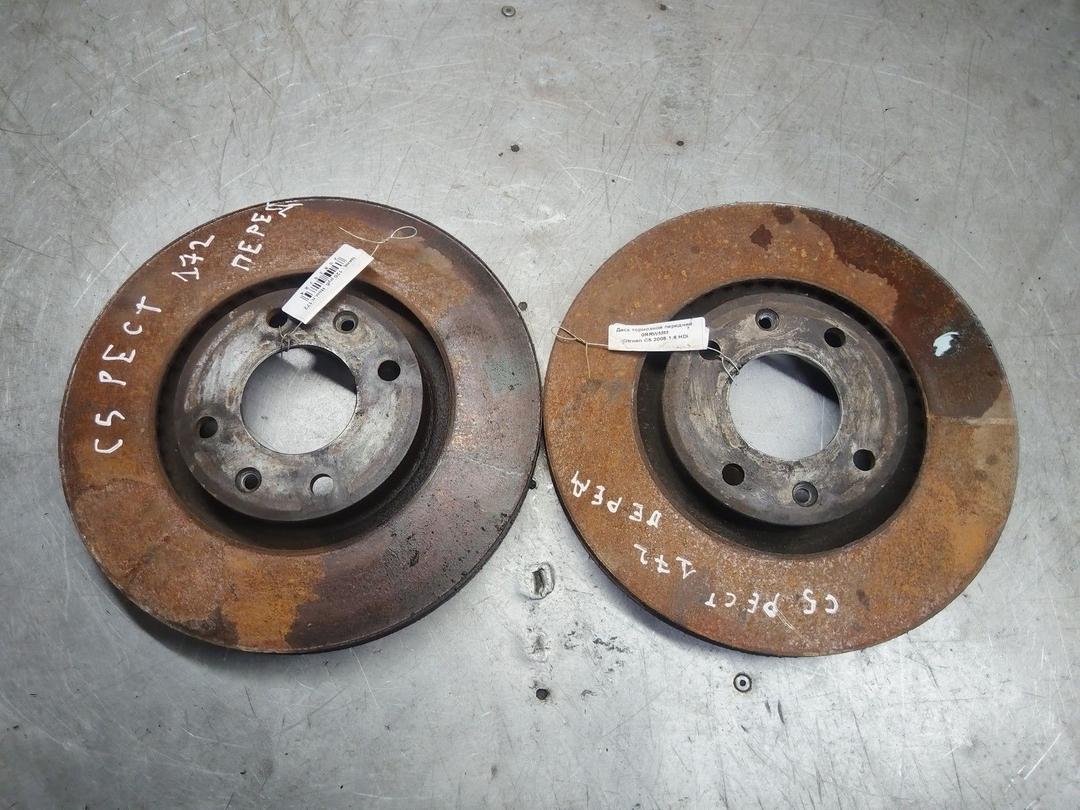 Диск тормозной передний 0RRWMM Citroen C5 - Фото 1