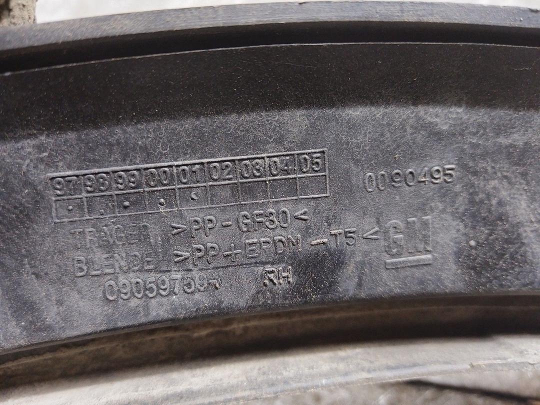 Молдинг крыла заднего правого EOTGX3 Opel Zafira купить с доставкой