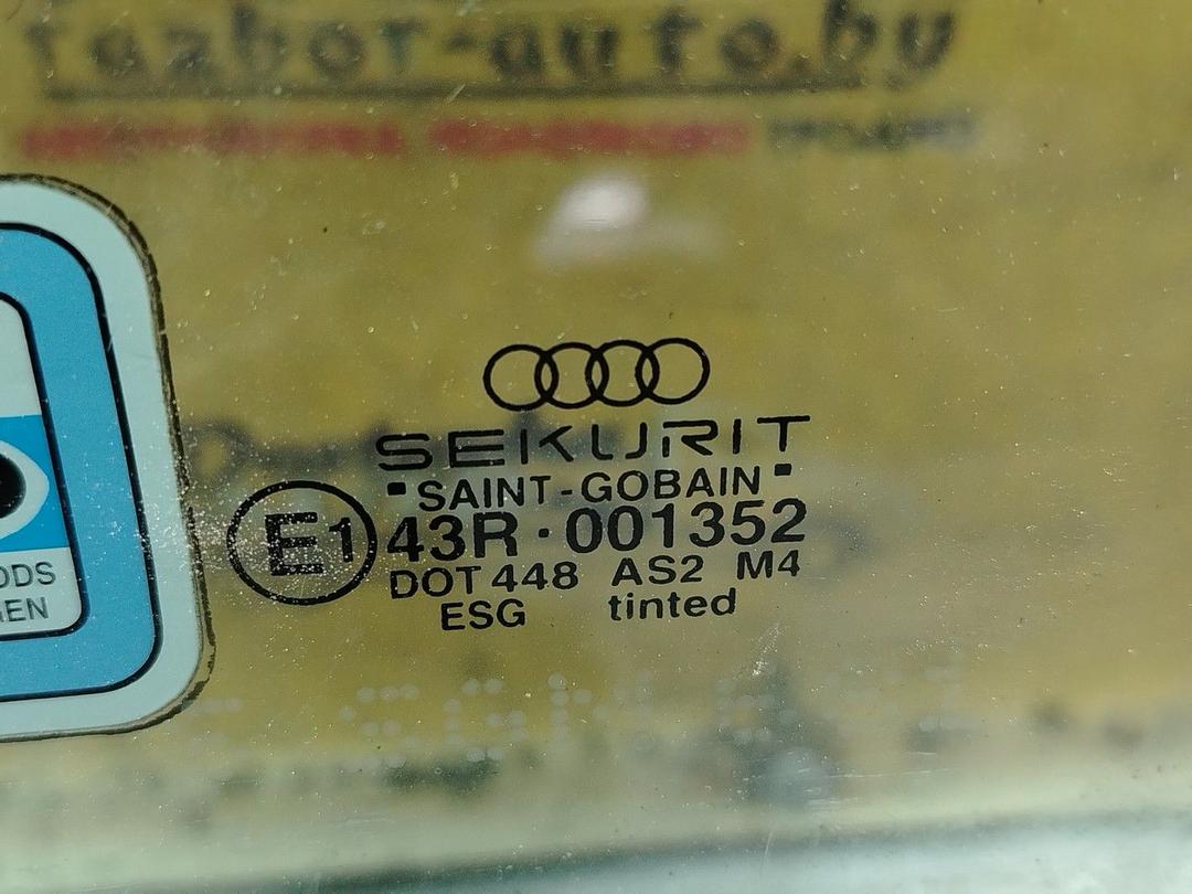 Стекло двери передней левой DB98F9 Audi A4 - Фото 2