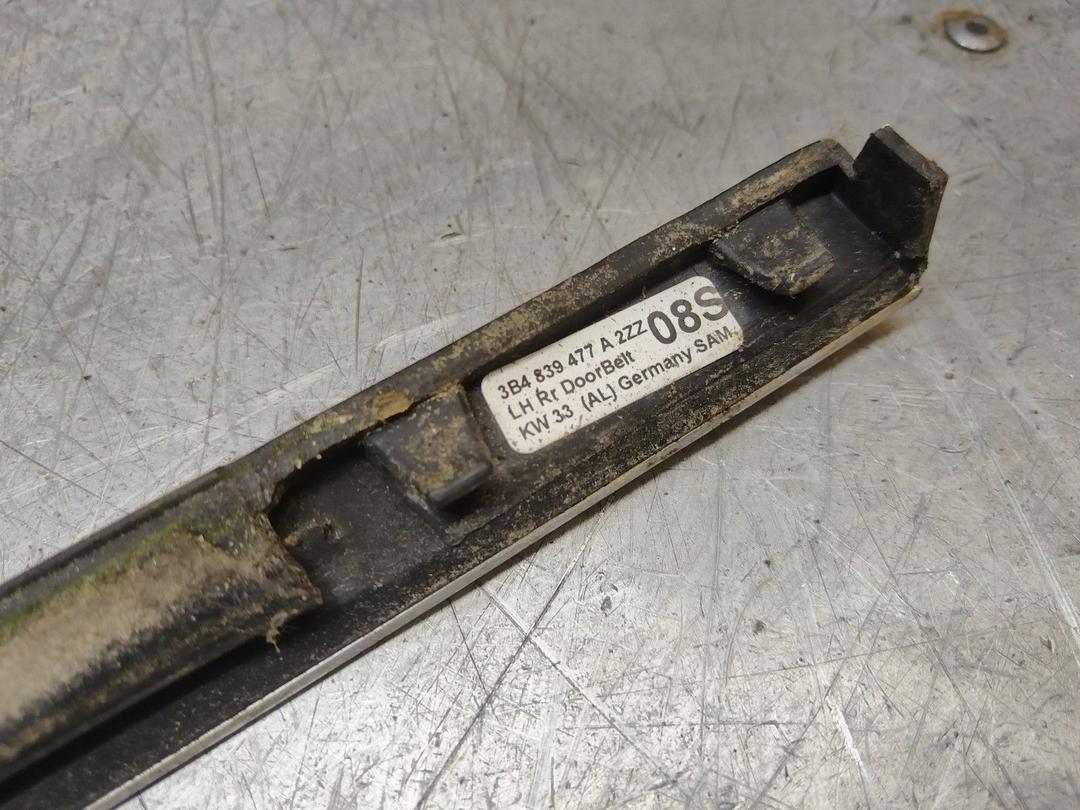 Молдинг стекла двери задней левой наружный 18ZTDI Volkswagen Passat купить с доставкой