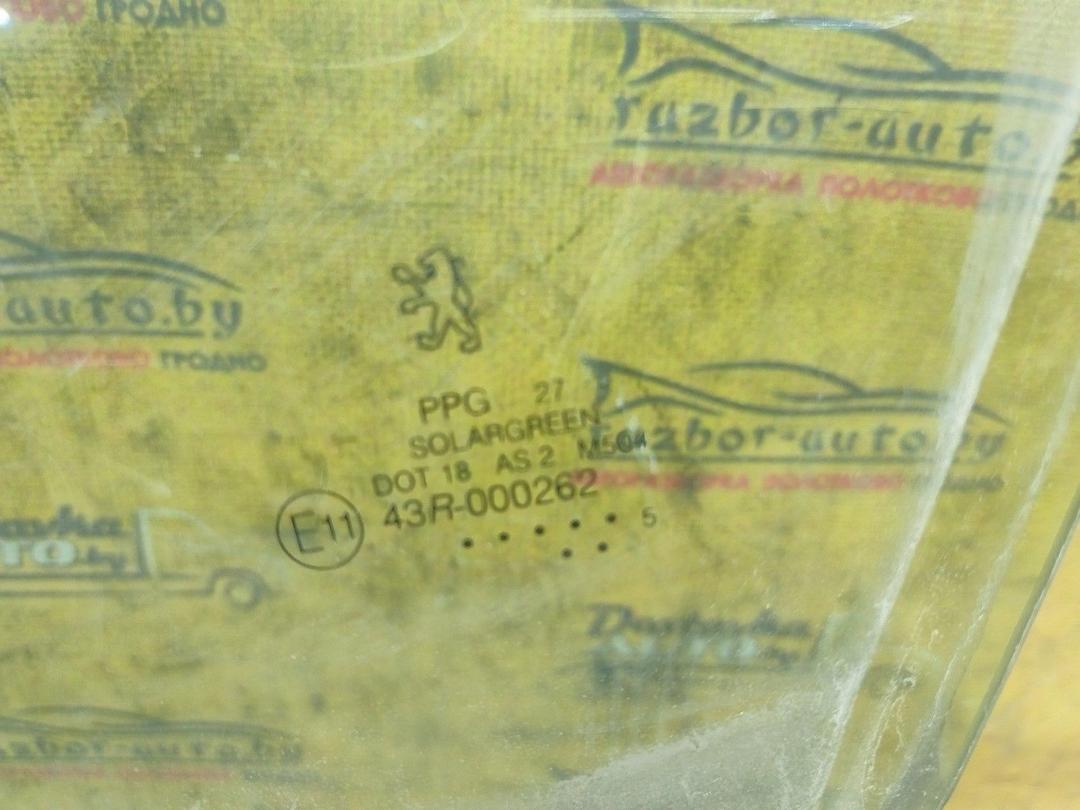 Стекло двери передней левой P01NW1 Peugeot 407 купить в магазине запчастей бу