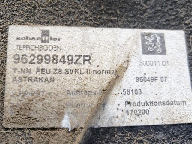 Обшивка багажника O38B6N Peugeot 607 купить на авторазборке