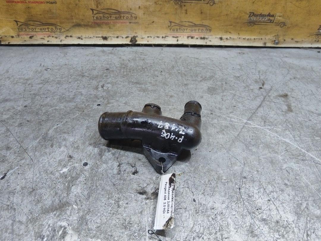 Фланец (тройник) системы охлаждения 2JM164 Peugeot 406 - Фото 2