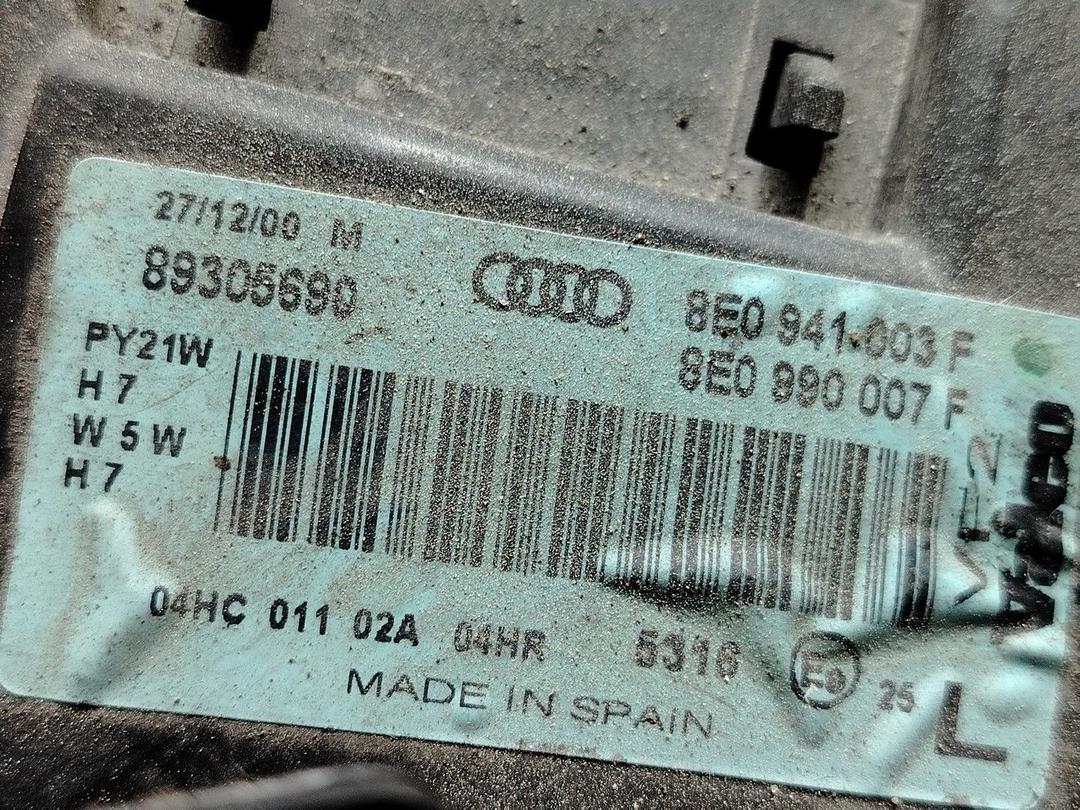 Фара левая Z75P9U Audi A4 - Фото 8