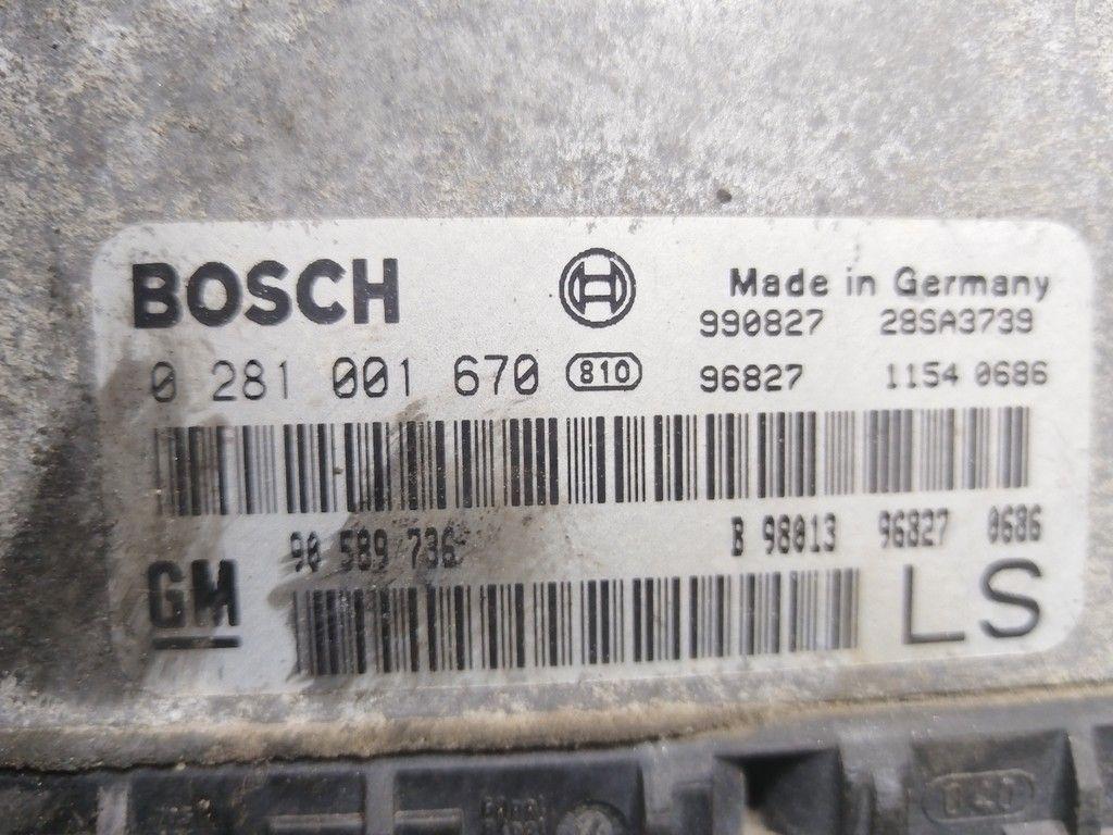 Блок управления двигателем Q1M75G Opel Astra - Фото 3