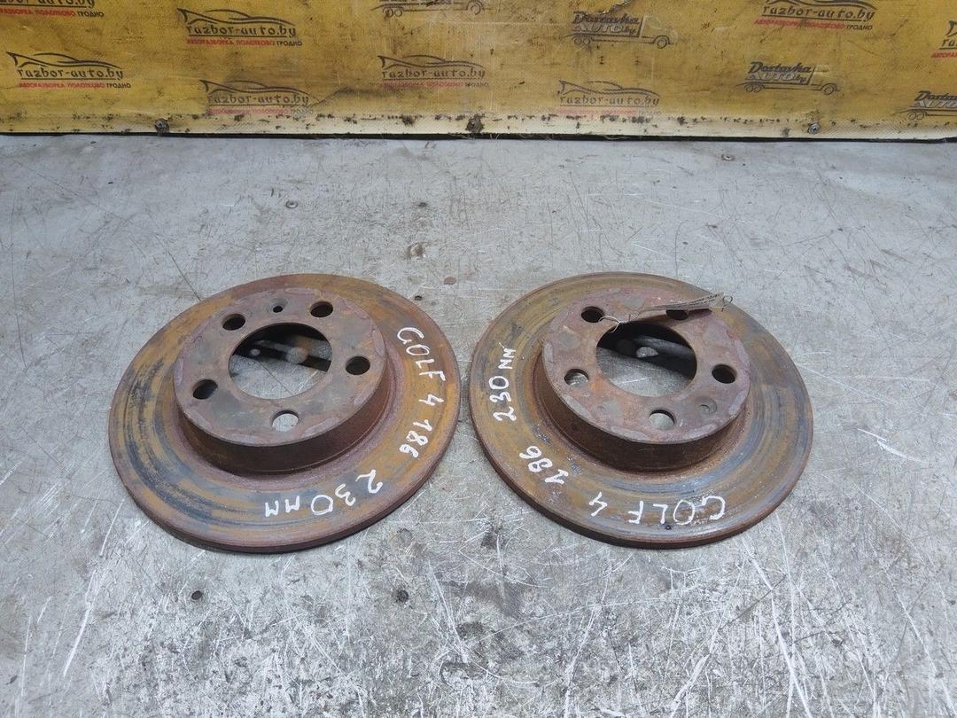 Диск тормозной задний I1ZJS1 Volkswagen Golf - Фото 1