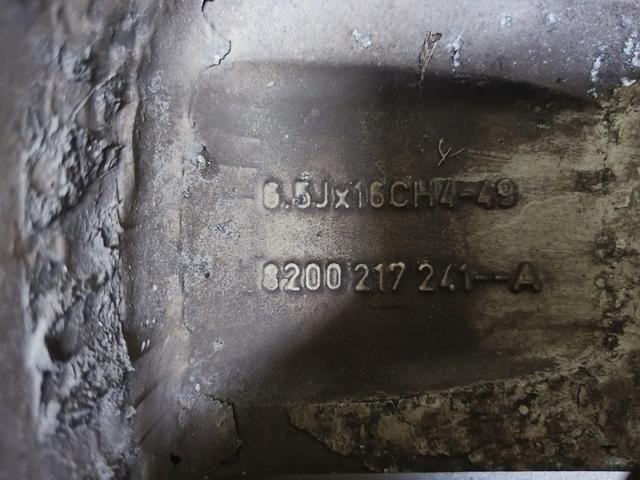 Диск литой R16, 4x100 Renault Scenic 2004 QKA86X QKA86X Renault Scenic undefined