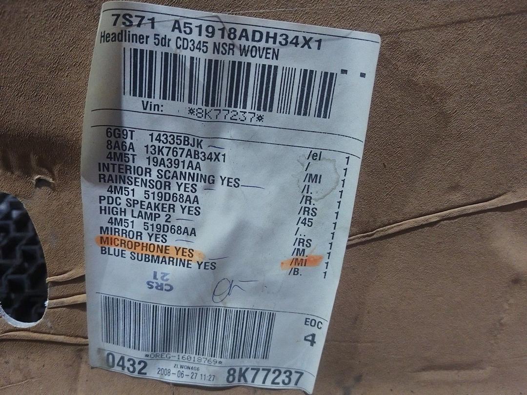 Потолок V0U8UI Ford Mondeo купить на авторазборке