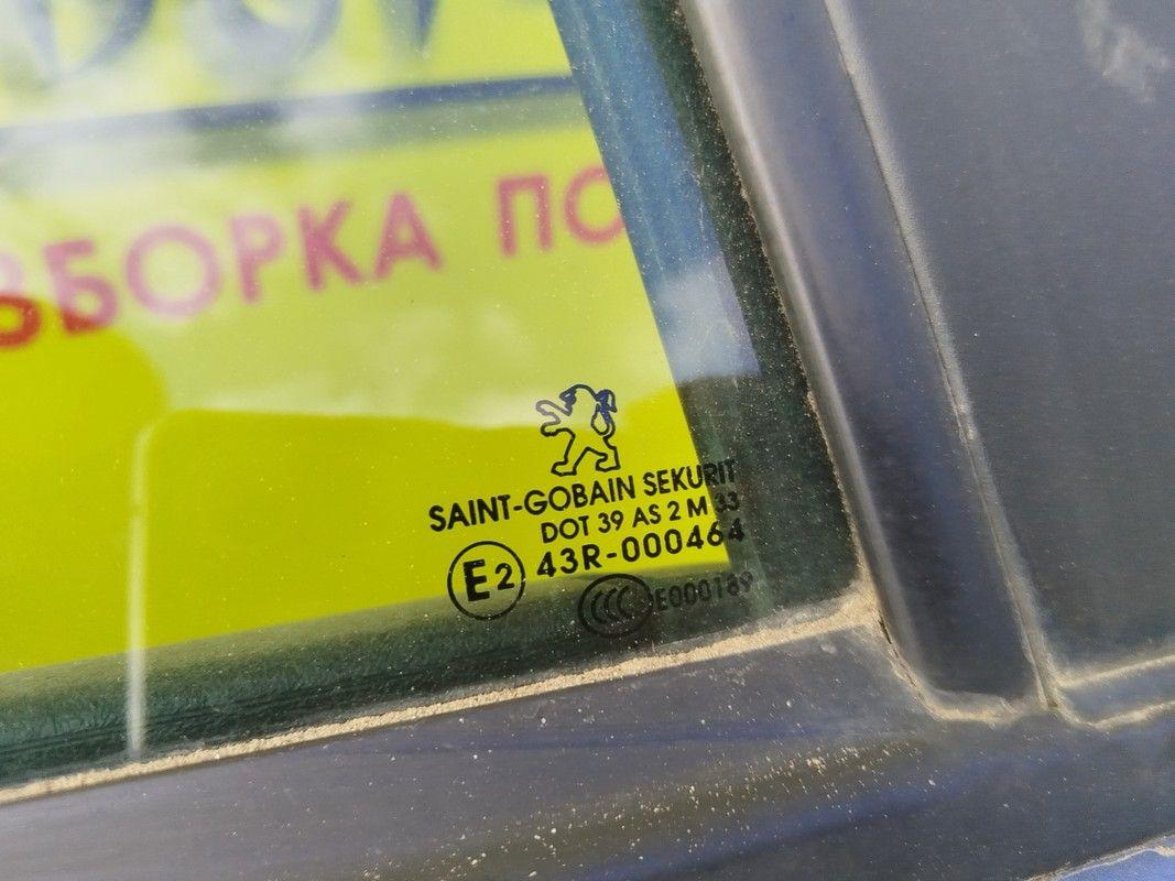 Стекло двери задней левой R7MAV6 Peugeot 207 - Фото 3