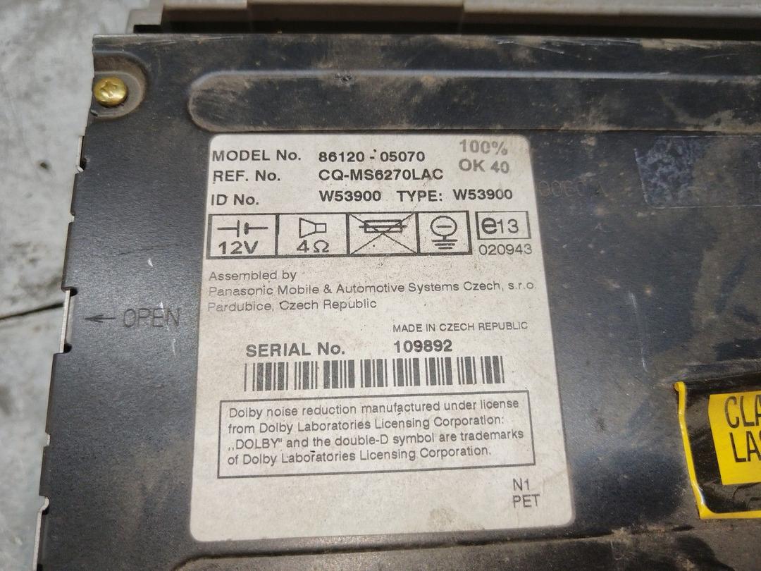 Магнитола 8PQK40 Toyota Avensis undefined