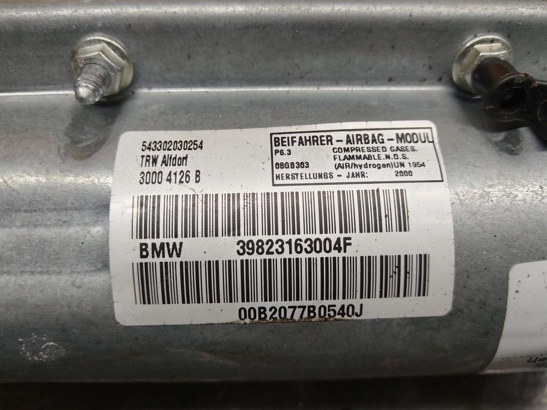 Подушка безопасности пассажира P2S4RX BMW 5 E39 купить с доставкой