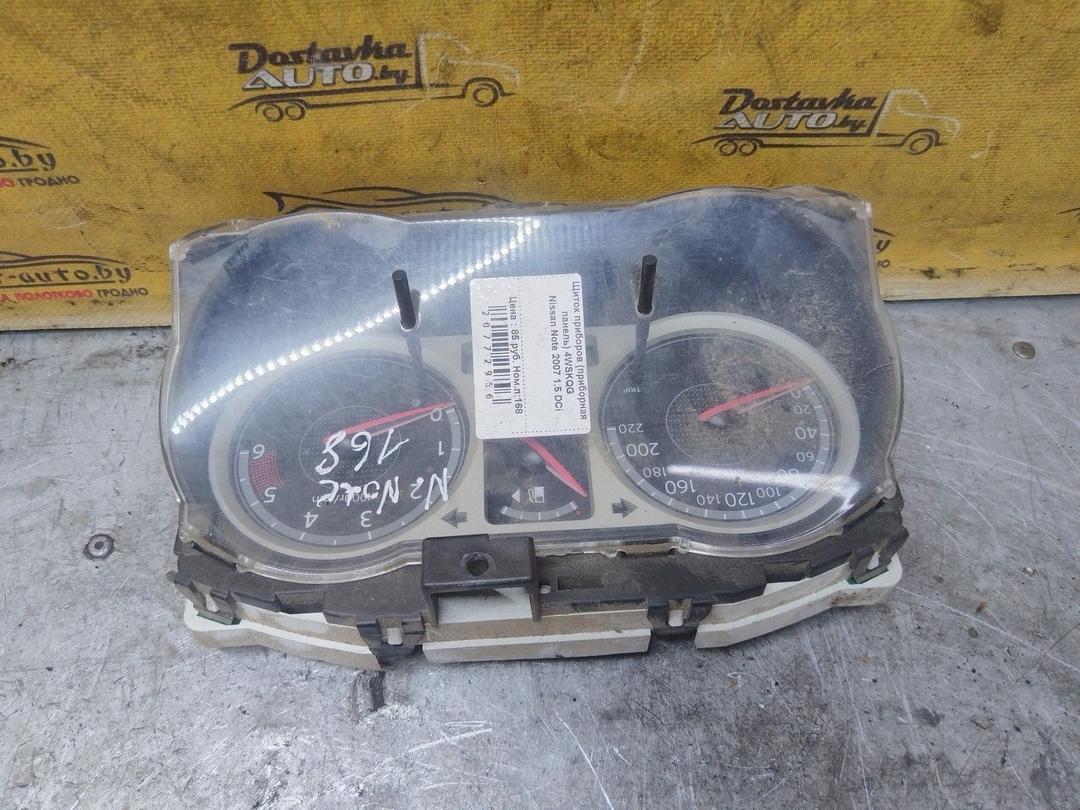 Щиток приборов (приборная панель) 4WSKQG Nissan Note купить в магазине запчастей бу