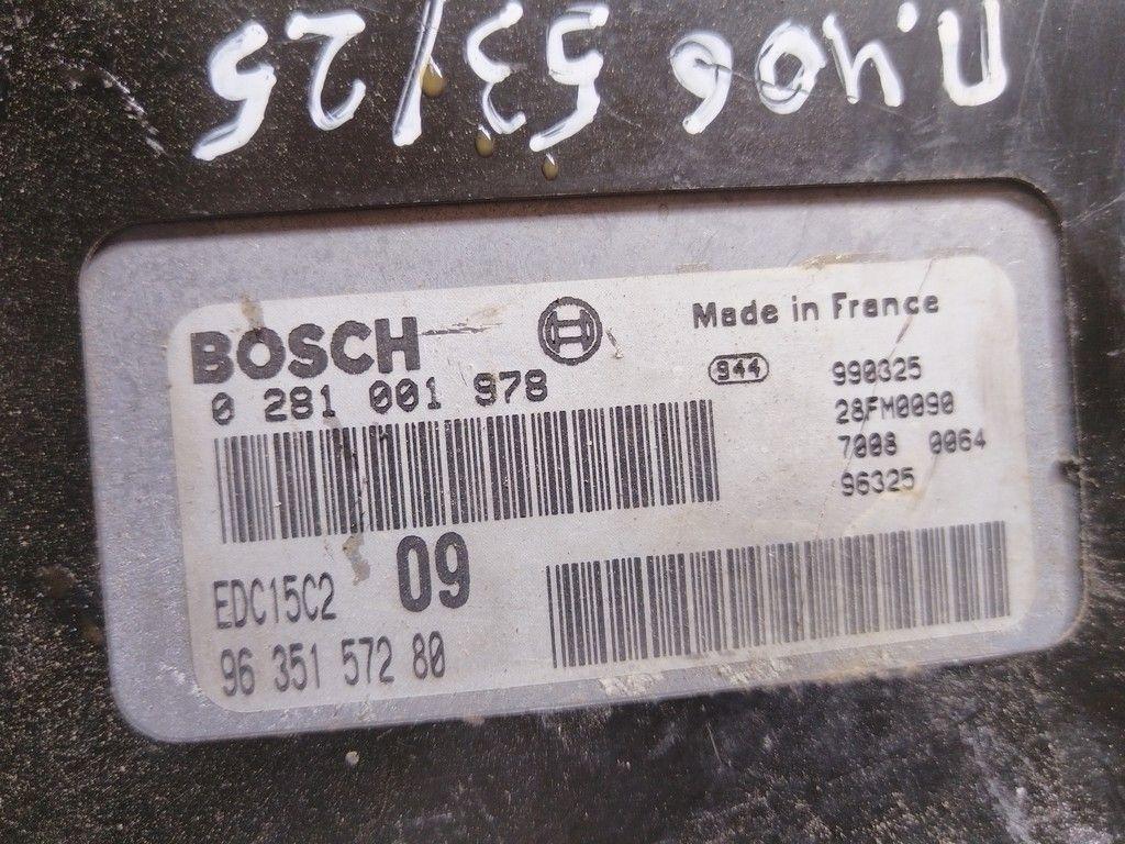 Блок управления двигателем 01IUXR Peugeot 406 - Фото 4