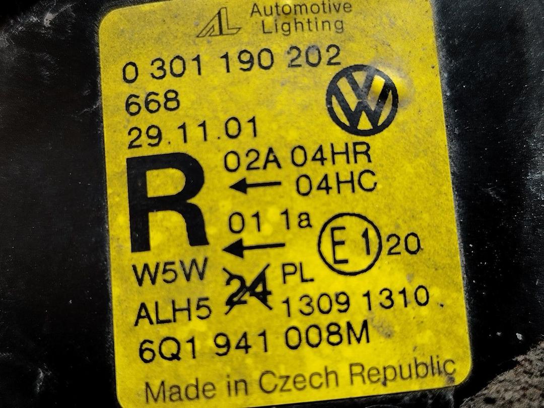Фара правая E2A2R4 Volkswagen Polo - Фото 8