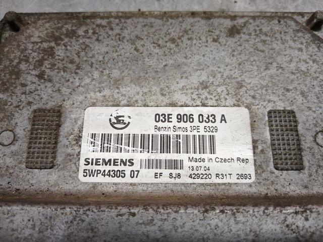 Блок управления двигателем SIQOJ1 Skoda Fabia купить в магазине запчастей бу