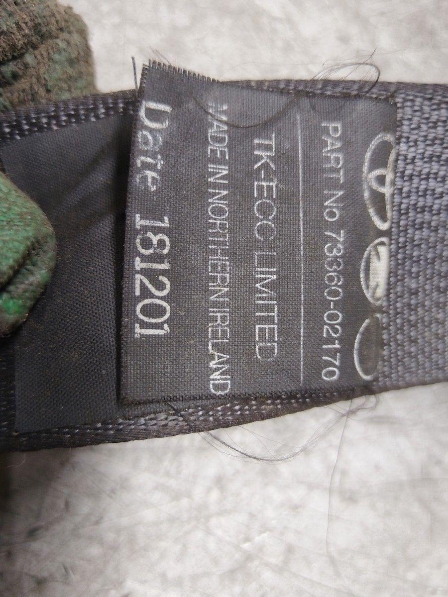 Ремень безопасности задний правый 0VYAB4 Toyota Corolla купить в магазине запчастей бу