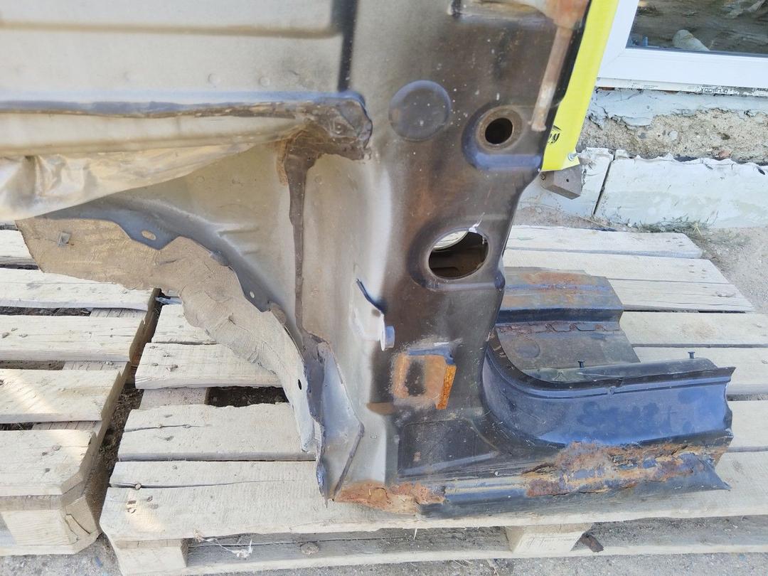 Стойка кузовная передняя левая 5M2Q63 Opel Meriva - Фото 4