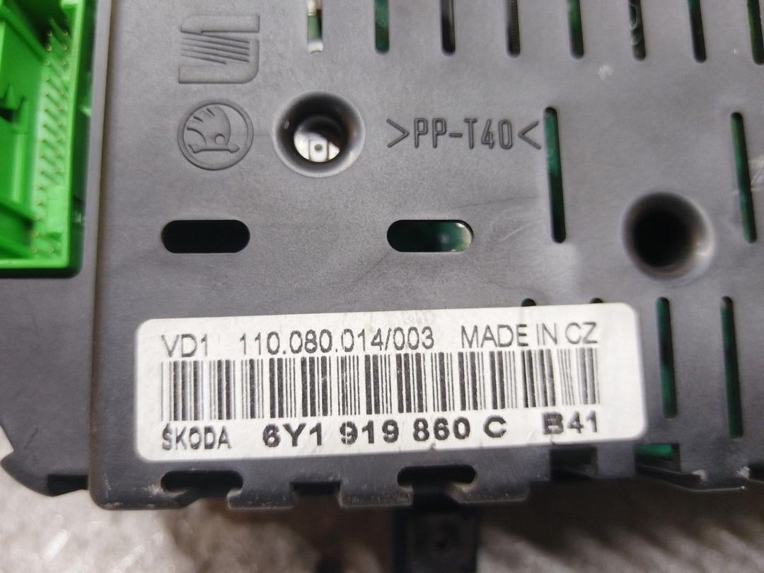 Щиток приборов (приборная панель) S91H7B Skoda Fabia купить на авторазборке