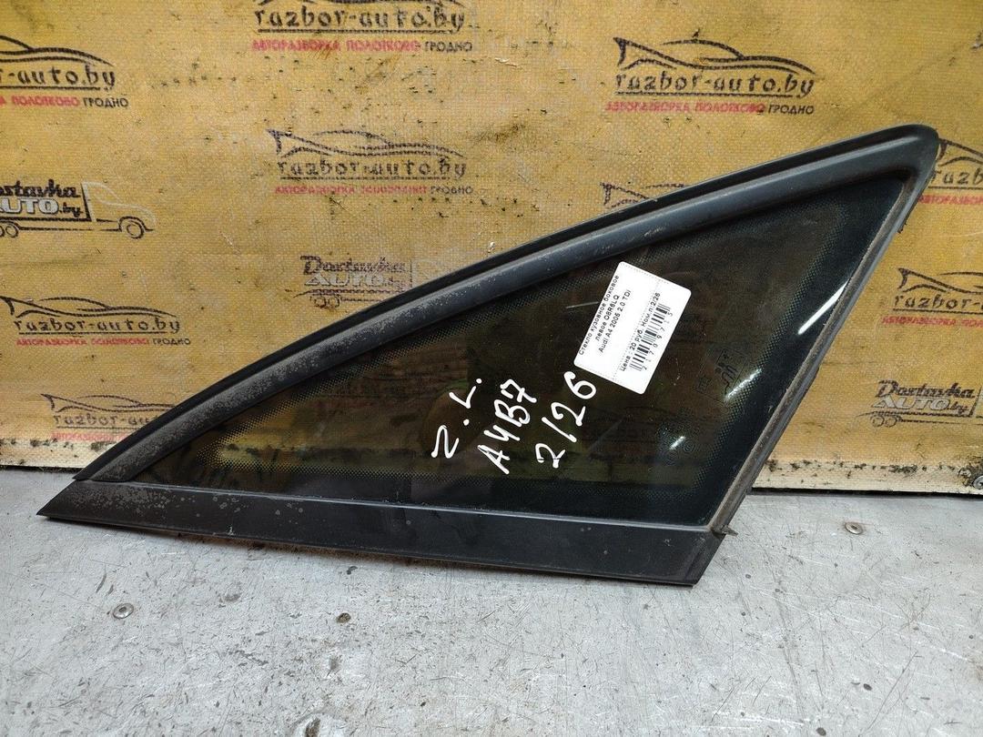 Стекло кузовное боковое левое O8R6LQ Audi A4 - Фото 1