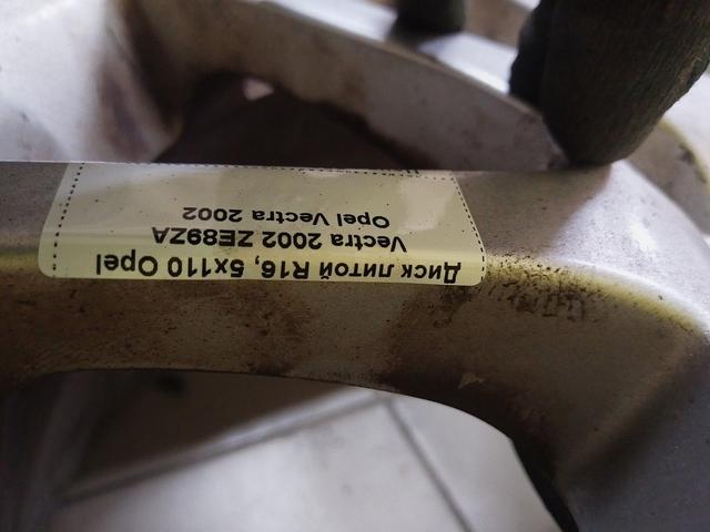 Диск литой R16, 5x110 Opel Zafira 2003 KMVBIH KMVBIH Opel Zafira undefined