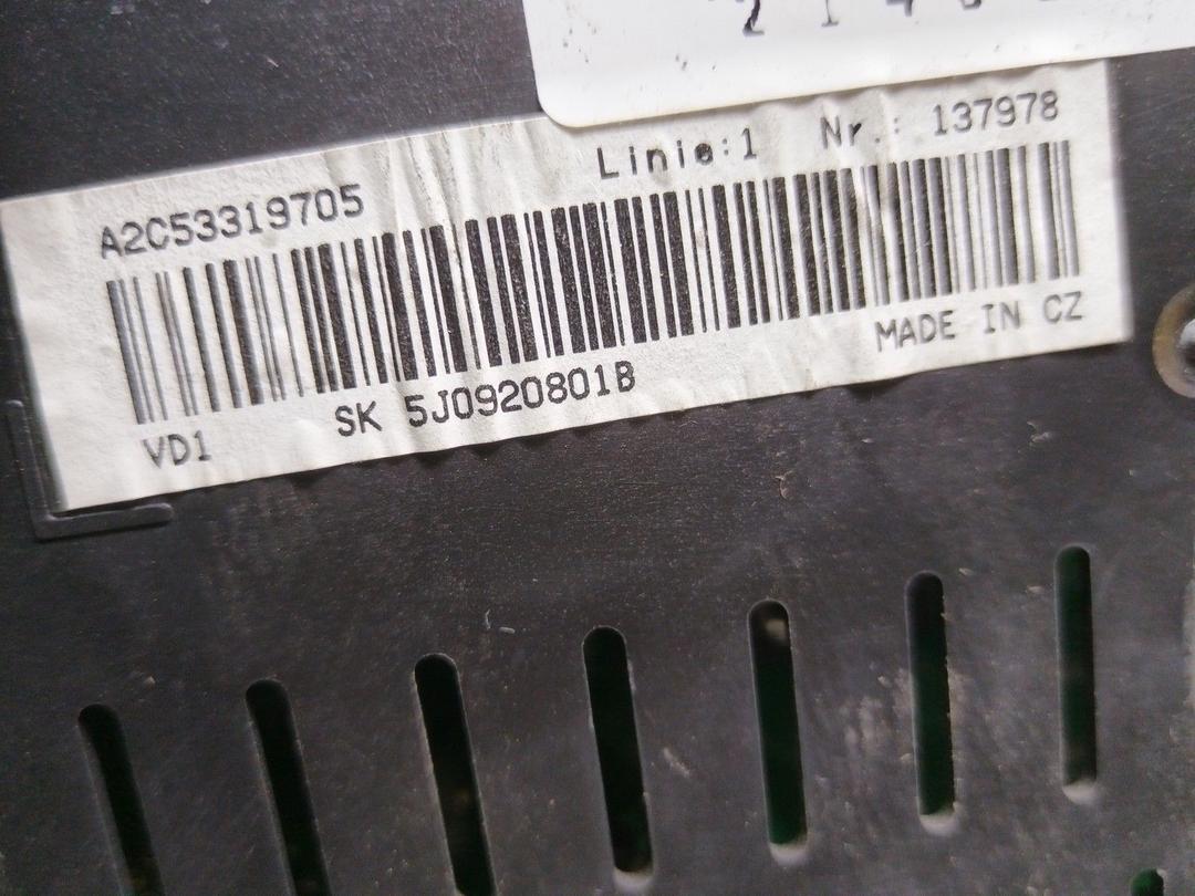 Щиток приборов (приборная панель) WJEQX4 Skoda Fabia купить на авторазборке