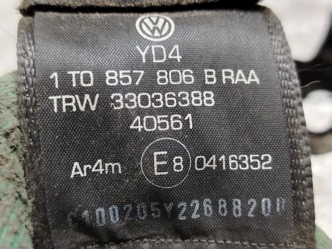 Ремень безопасности задний правый N1XC3Y Volkswagen Touran - Фото 4