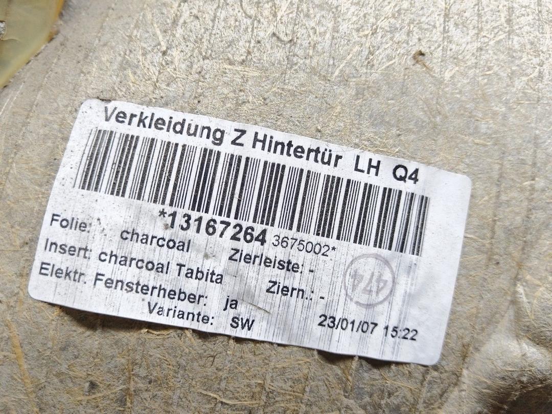 Обшивка двери задней левой (дверная карта) CX5UEL Opel Astra купить на авторазборке