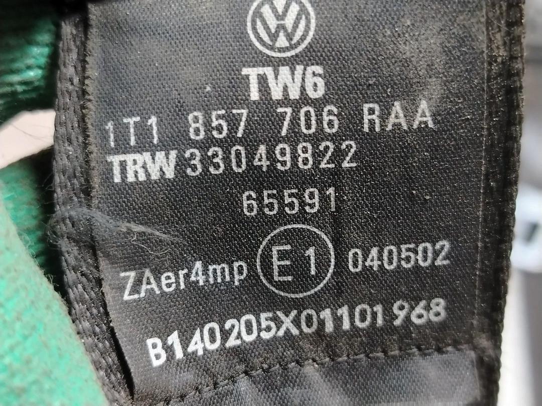 Ремень безопасности передний правый 7XQ89L Volkswagen Touran - Фото 4