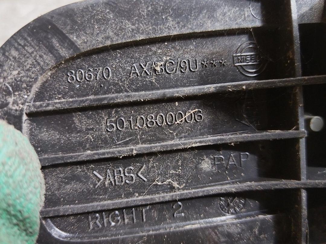 Ручка внутренняя передняя правая UNNP8W Nissan Note купить с доставкой. Огромный выбор запчастей и марок авто. У нас есть практически все.