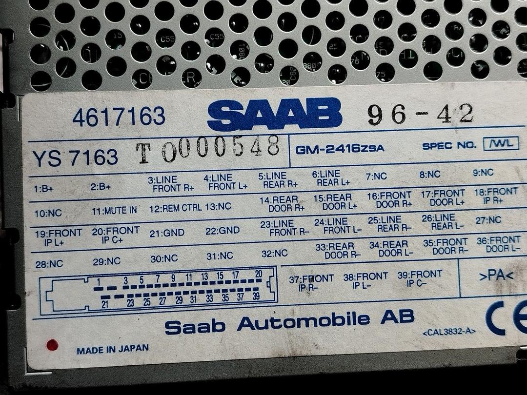 Усилитель музыкальный 9GFEOT Saab 9-5 - Фото 5